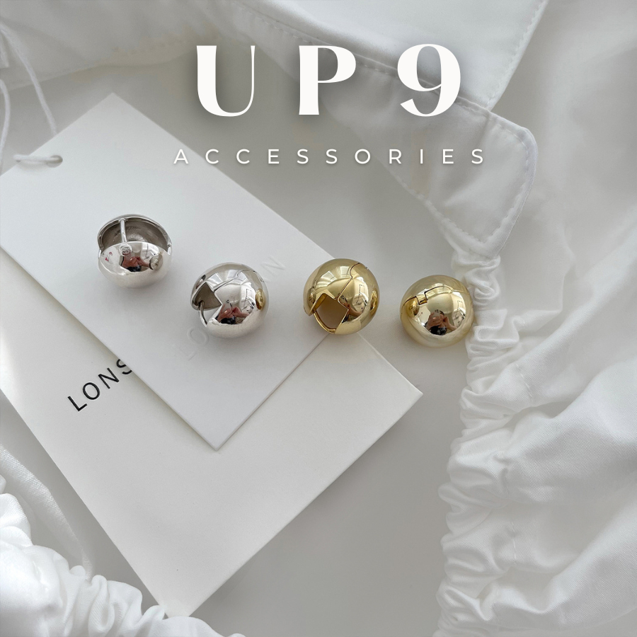 UP9 ต่างหูลูกบอลกลมสไตล์เกาหลีพร้อมบุคลิกอ่อนเยาว์ ต่างหูแฟชั่น KT558