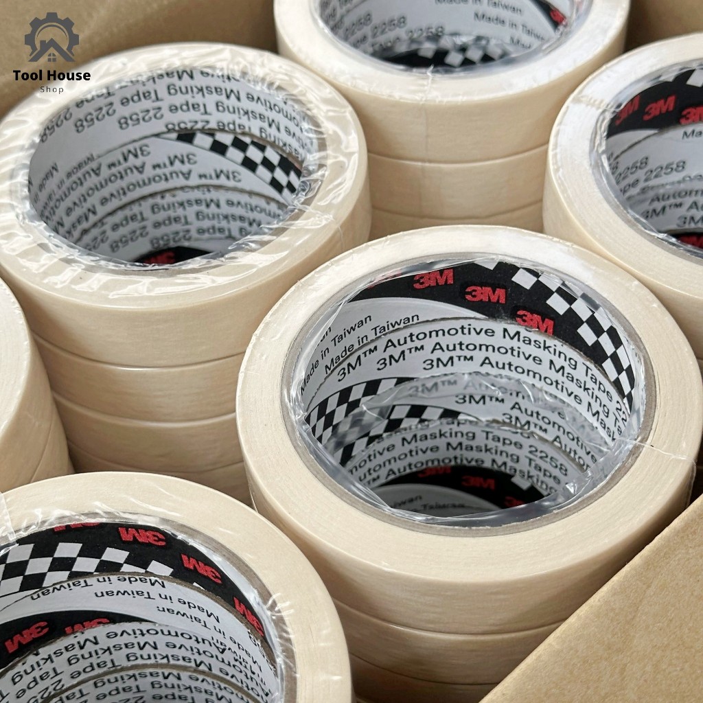 Paper Tape 3m 2258 สีขาว กว้าง 2cm ยาว 25m Masking Tape 3M 2258 (1 ม้วน)