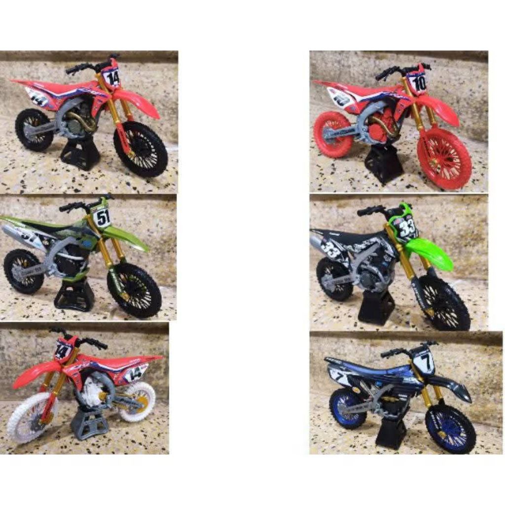 มอเตอร์ซุปเปอร์ครอสพร้อมเครื่องยนต์โลหะหล่อ สเกล1:10 ไม่มีกล่อง สินค้าสปิ้นมาสเตอร์แท้