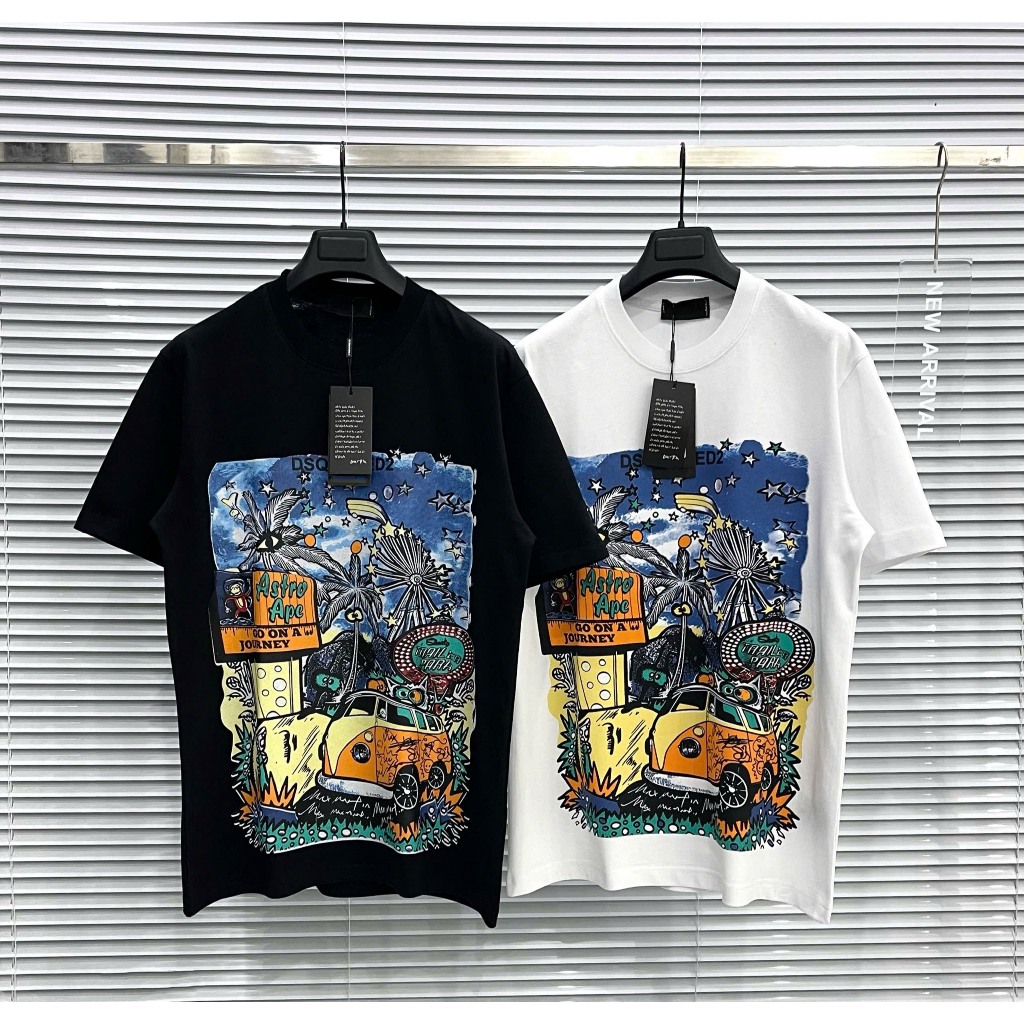 เสื้อยืด Dsq Oto ต้นมะพร้าว Hottrend 2025 - ผ้าคอตตอนเนื้อนุ่ม โปร่งสบาย
