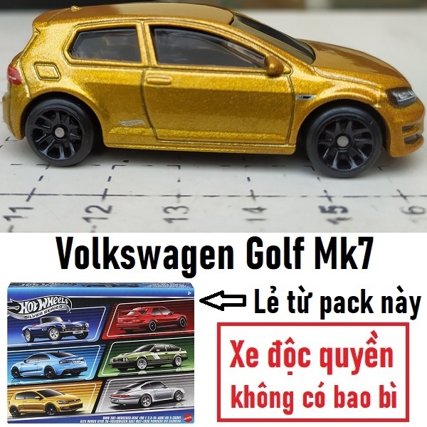Hot Wheels Volkswagen Golf Mk7 Sports Racing Car Model
