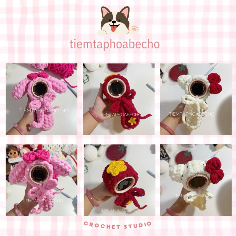 ผ้าคลุมพัดลมมือขนสัตว์แฮนด์เมดน่ารักหลายสไตล์เคสพัดลมมือขนสัตว์กํามะหยี่หลากสี