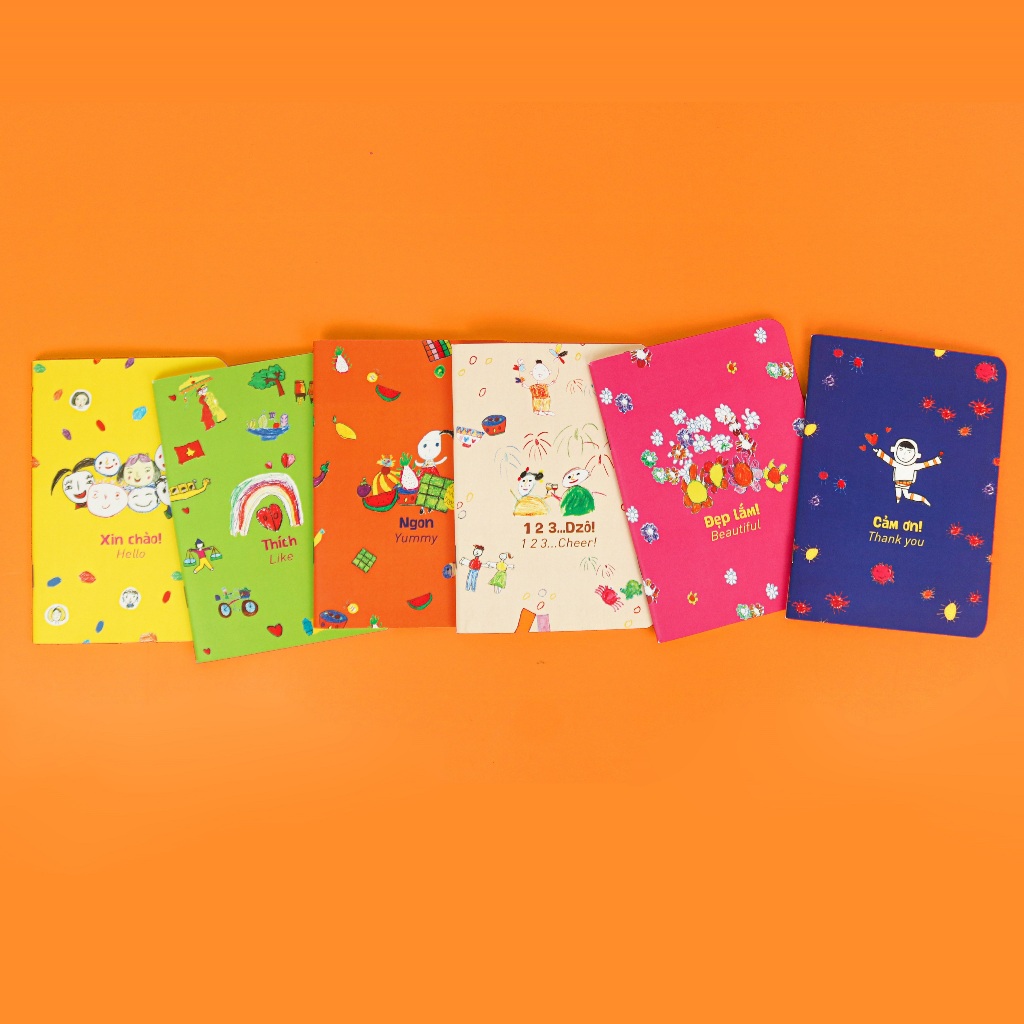 สมุดโน๊ต A6 น่ารัก สมุดโน๊ต Tohe ธรรมดา A6 พิมพ์ลายเวียดนามเป็นของฝากชาวต่างชาติ