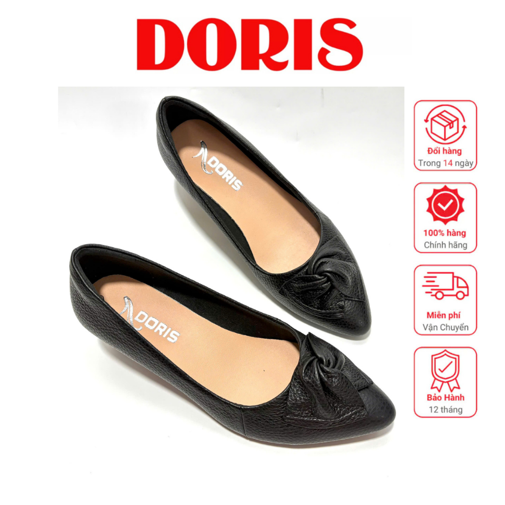 Doris DR506 รองเท้าตุ๊กตา Wedges คุณภาพสูง 5 ซม. - SMALL FORM 1 SIZE UP - AVAILABLE ขนาด 40.