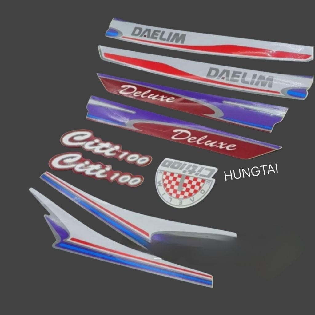 CITI 100 DAELIM ชุดสติ๊กเกอร์รถยนต์สีม่วงสีน้ําตาล