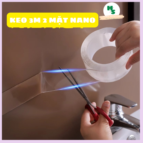 SUPER ADHESIVE TRANSPARKENT DOUBLE-SIDED ADHESIVE TAPE, 2-SIDED NANO ADHESIVE TAPE, MULTI-FUNCTIONAL