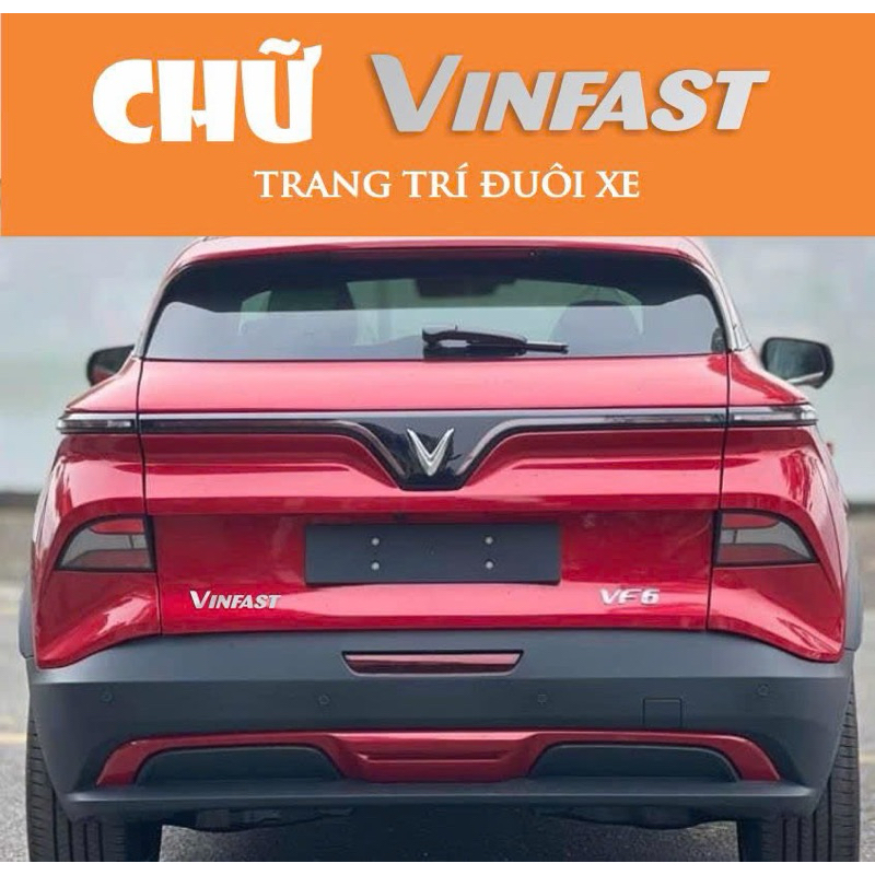VINFAST ตัวอักษรสําหรับ vf3, vf5,vf6,vf7,vf8,vf9... VINFAST อุปกรณ์ตกแต่งรถยนต์