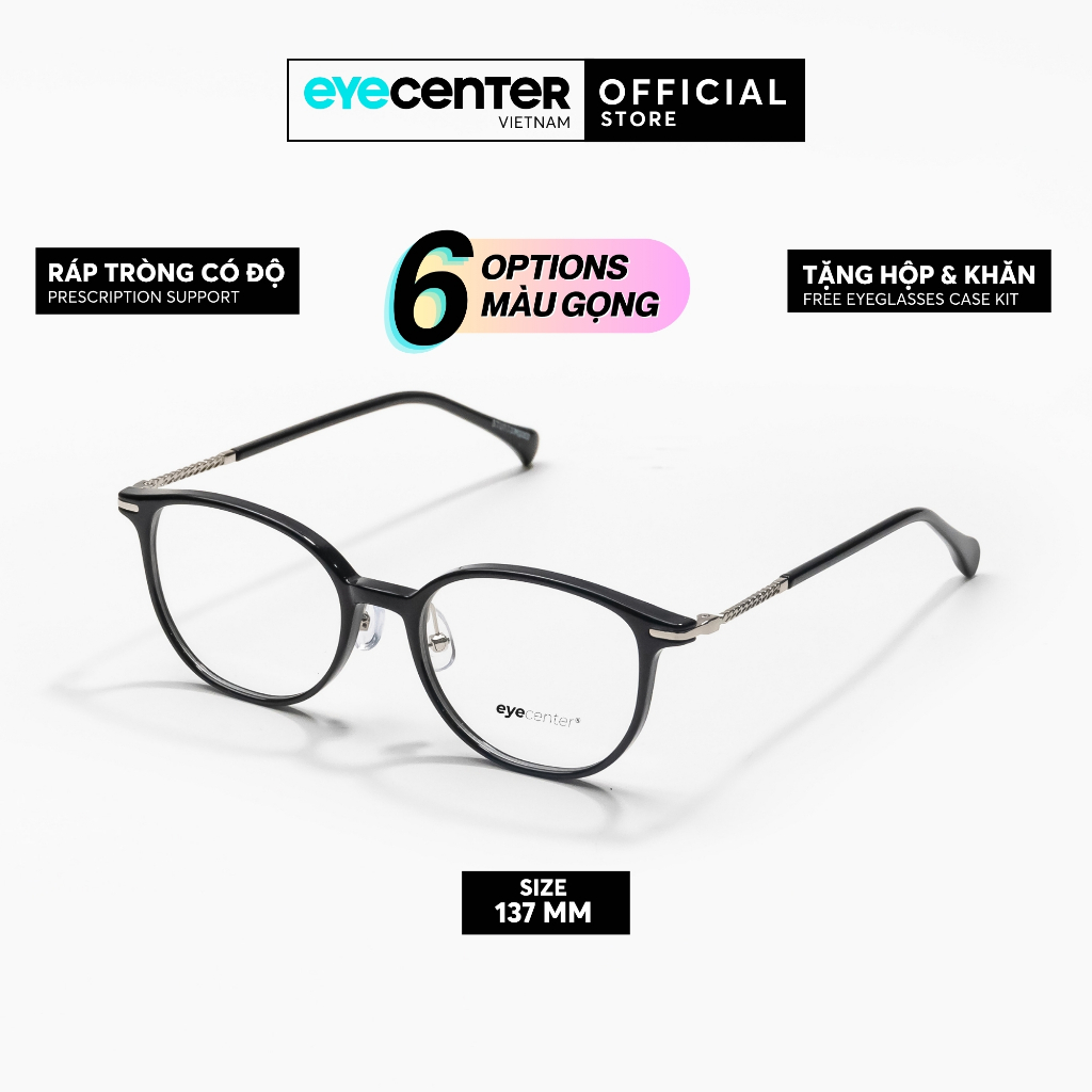 EYECENTER B194S กรอบแว่นตาผู้หญิงนําเข้าพลาสติกและโลหะโดย Eye Center Vietnam