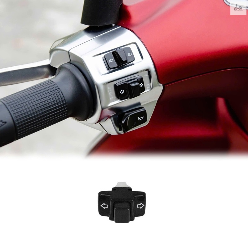 ปุ่มไฟเลี้ยวสำหรับ Vespa Sprint / Primavera ทุกรุ่น (3Vie Iget) แบบสวมใส่ สีดำ