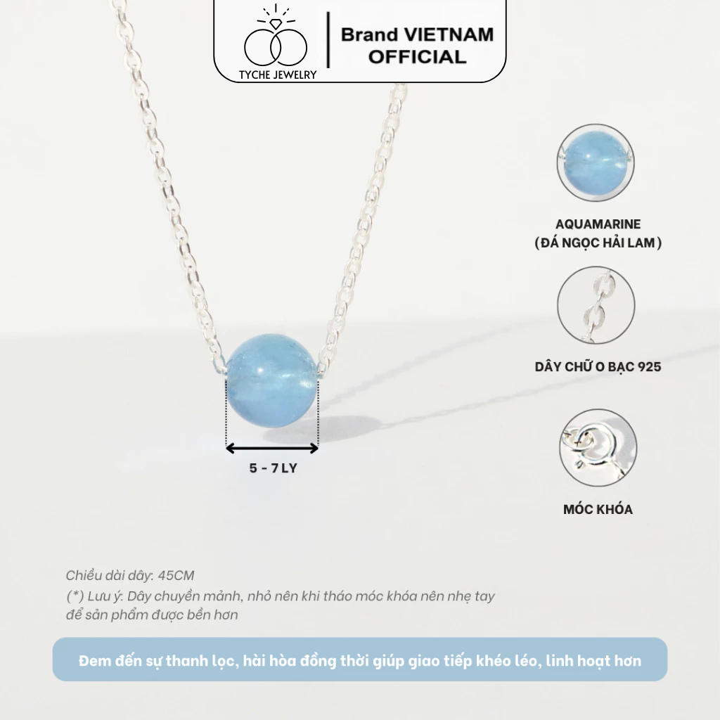 สร้อยคอผู้หญิง Tyche เงิน 925 ผสมลูกปัดหินเดี่ยวฮวงจุ้ยธรรมชาติและ Tyche Jewelry เสน่ห์ลูกบอล