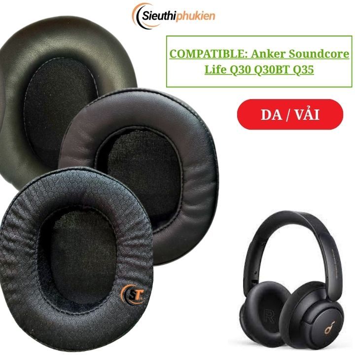 ชุดแผ่นรองหูฟัง Anker Soundcore Life Q30 Q30BT Q35 07095 2 ชิ้น