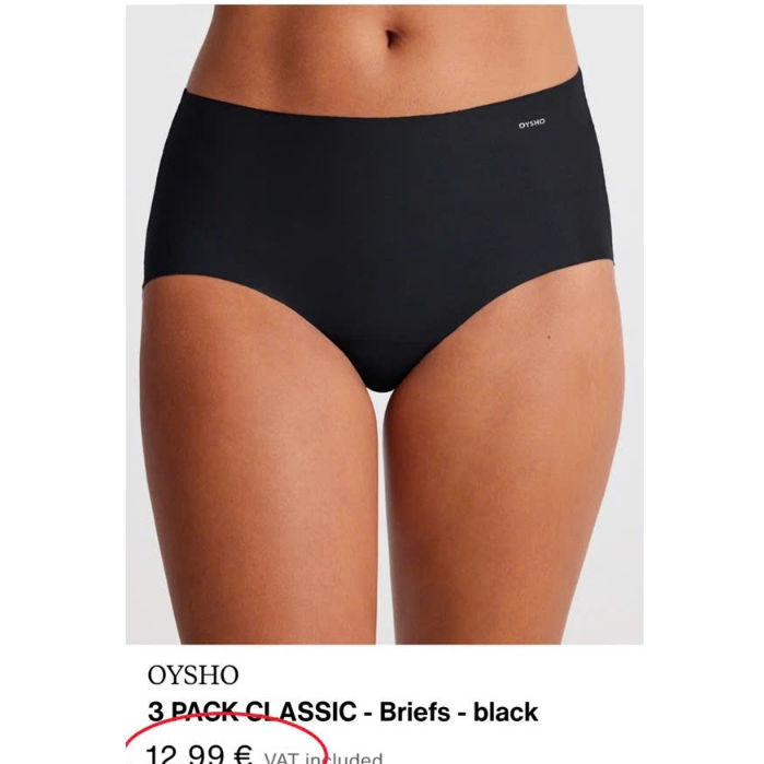 Set 3 ตัว กางเกงเล็ก Oysho ครบกล่อง