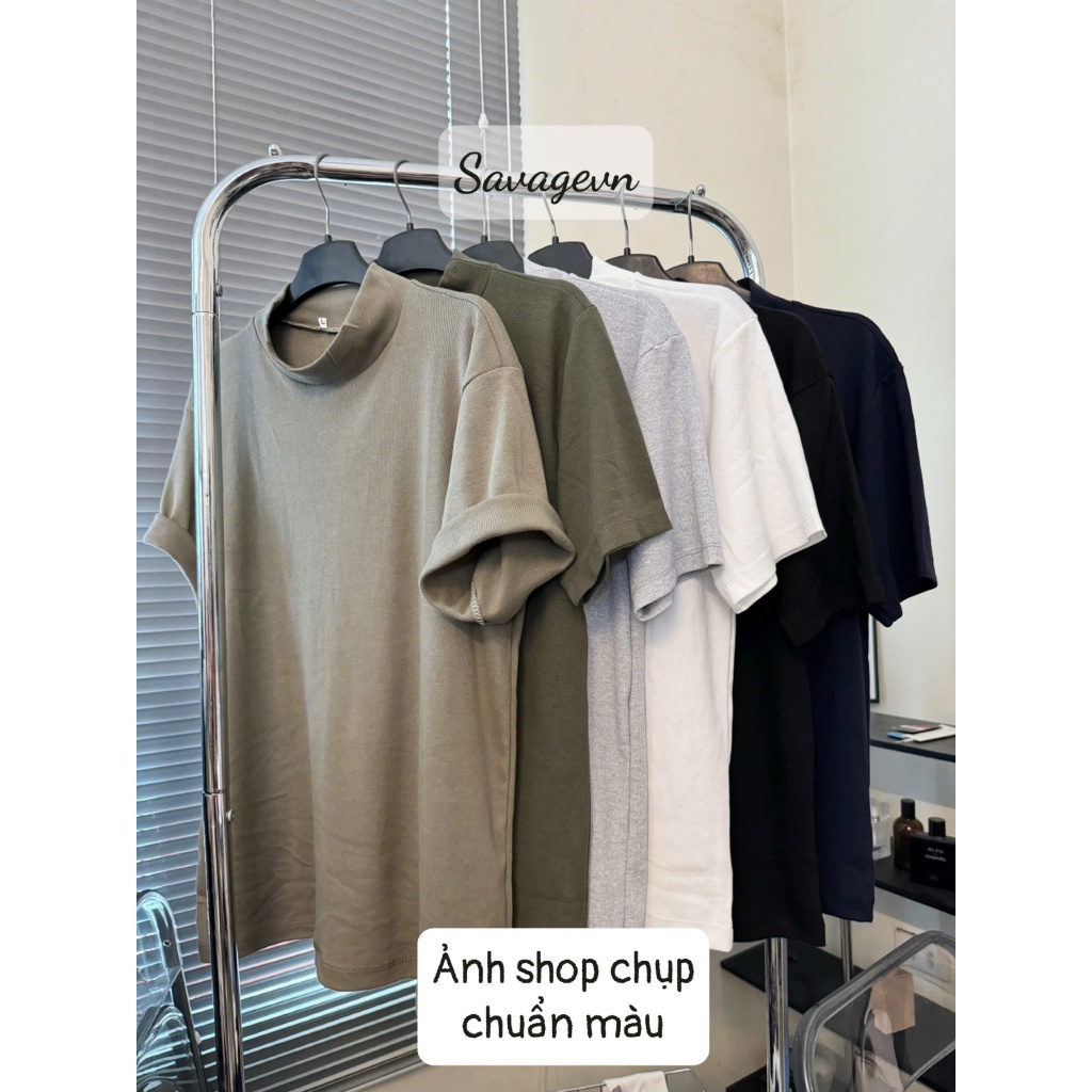 เสื้อคอเต่าแขนสั้นสําหรับผู้ชายและผู้หญิง Designer Mullet Menswear Cotton CODE CCL01