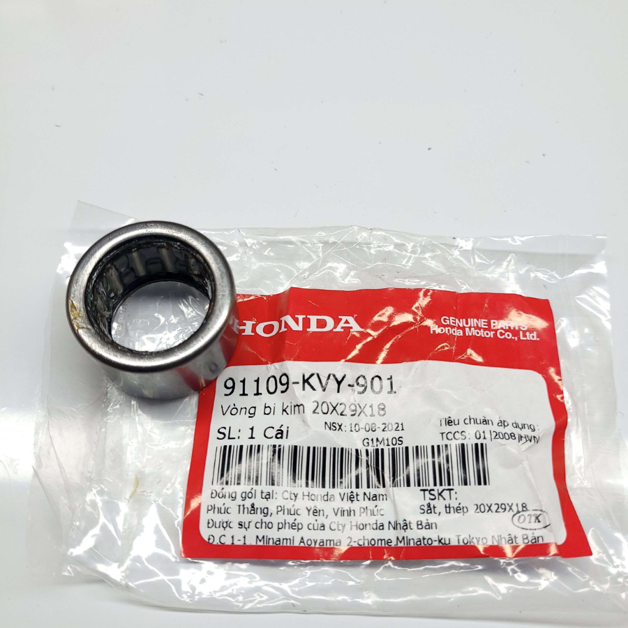 Vòng Bi Kim Ga Lê (Bi Đũa) 20x29x18 Honda Chính Hãng – Mã 91109KVY901 91109KVY902 – Phụ Tùng Xe Máy