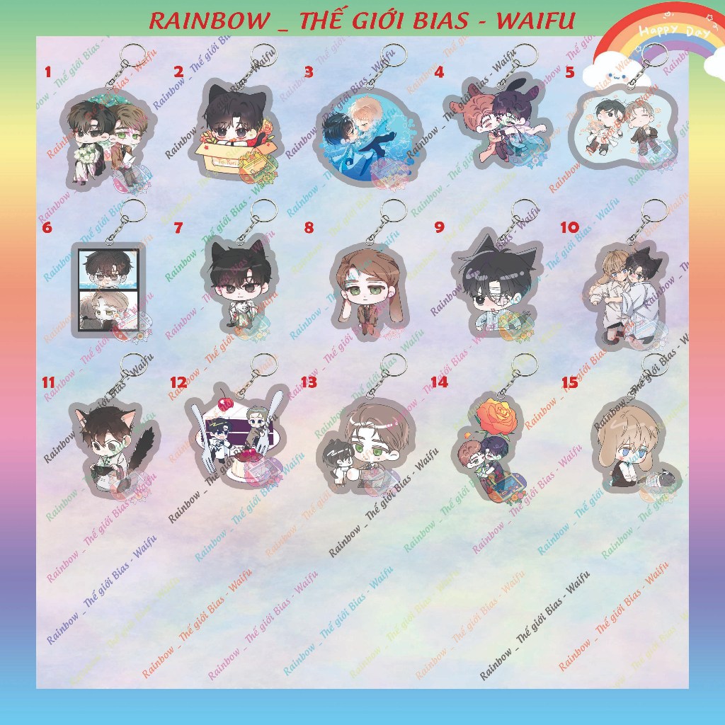 พวงกุญแจ Passion Raga micha 5 ซม. พวงกุญแจอะคริลิค Passion Raga manhwa bl