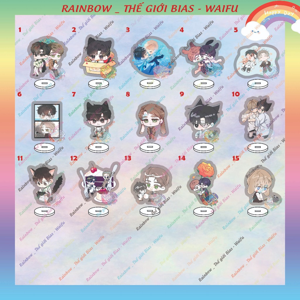 Passion Raga micha Standee 5ซม. โมเดลอะคริลิค Passion Raga manhwa bl