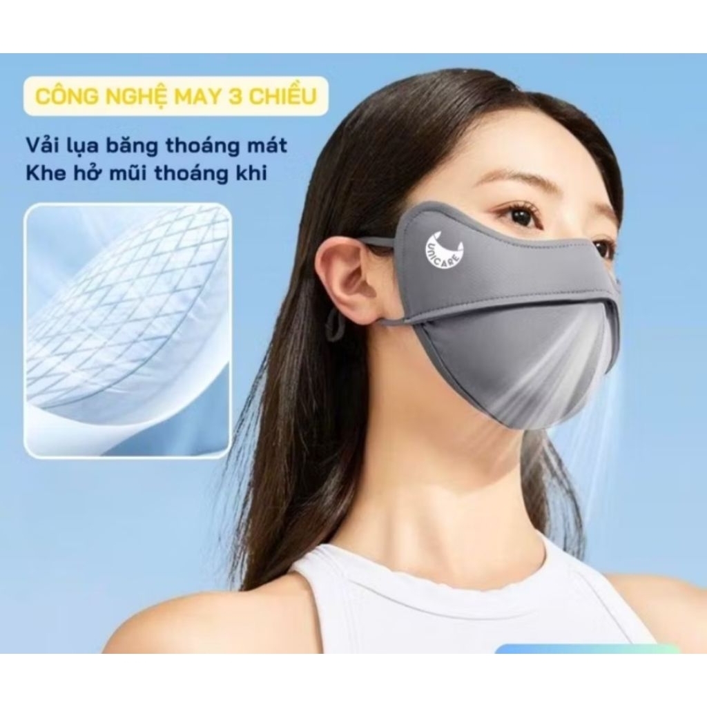 ของแท้ UNI CARE Mask (เวอร์ชั่นพร้อมกล่อง) 2 ชั้นพร้อมกรอบคุณภาพสูง