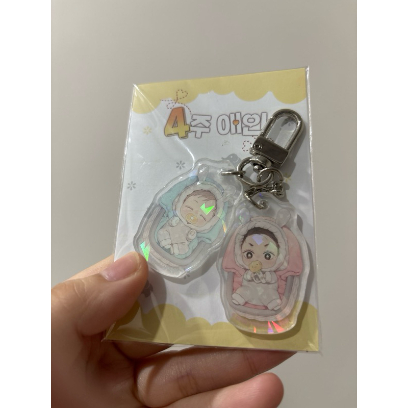 [พร้อมส่ง] 4 WEEK LOVERS KEYCHAIN (4 WEEK LOVERS) MOFUN OFFCIAL MANHWA