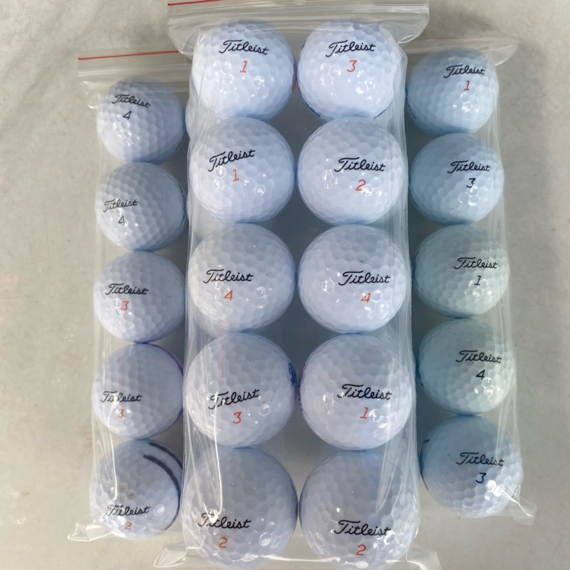 กระเป๋า 10 ลูก ไทเทิลลิสต์ Velocity, Tour... ลูกกอล์ฟ สีขาว ใหม่ 98-99% (ไม่มีรอย)