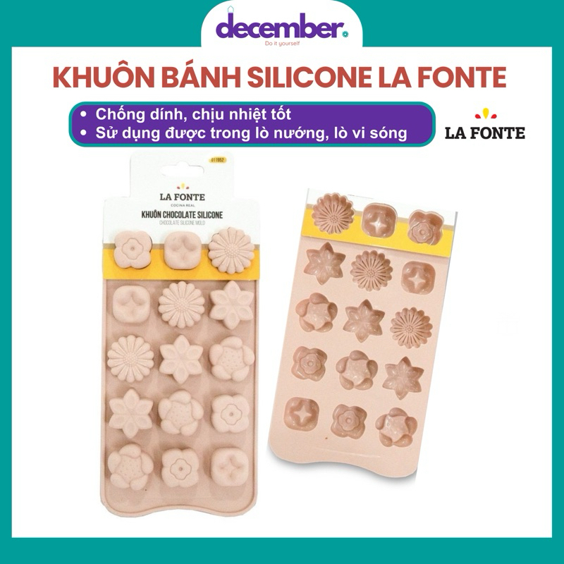 แม่พิมพ์ช็อคโกแลตซิลิโคน La Fonde 22x10.4x1.4ซม. - 011952