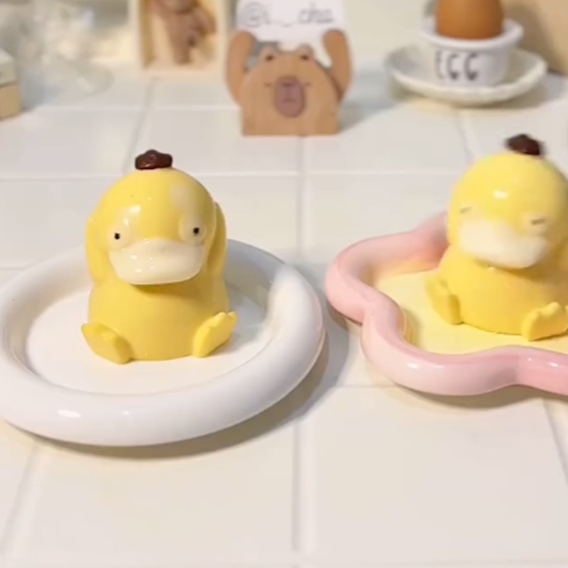 แม่พิมพ์เป็ดซิลิโคน - Vit PSY DUCK 3D Jelly สําหรับการอบ, เยลลี่ท็อปปิ้งชานม