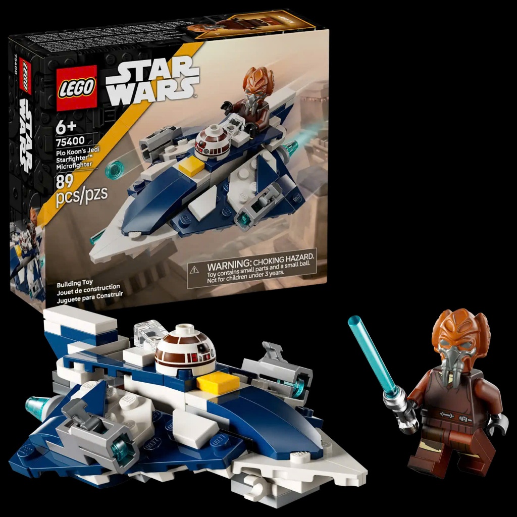Lego 75400 ประกอบของเล่น Plo Koons Jedi Starfighter Microfighter