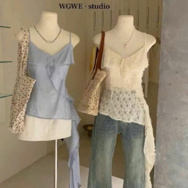 Wgwe• เสื้อเชิ้ต 2s คอปกไขว้และสาย 3358 wgwe banh bo Qc product