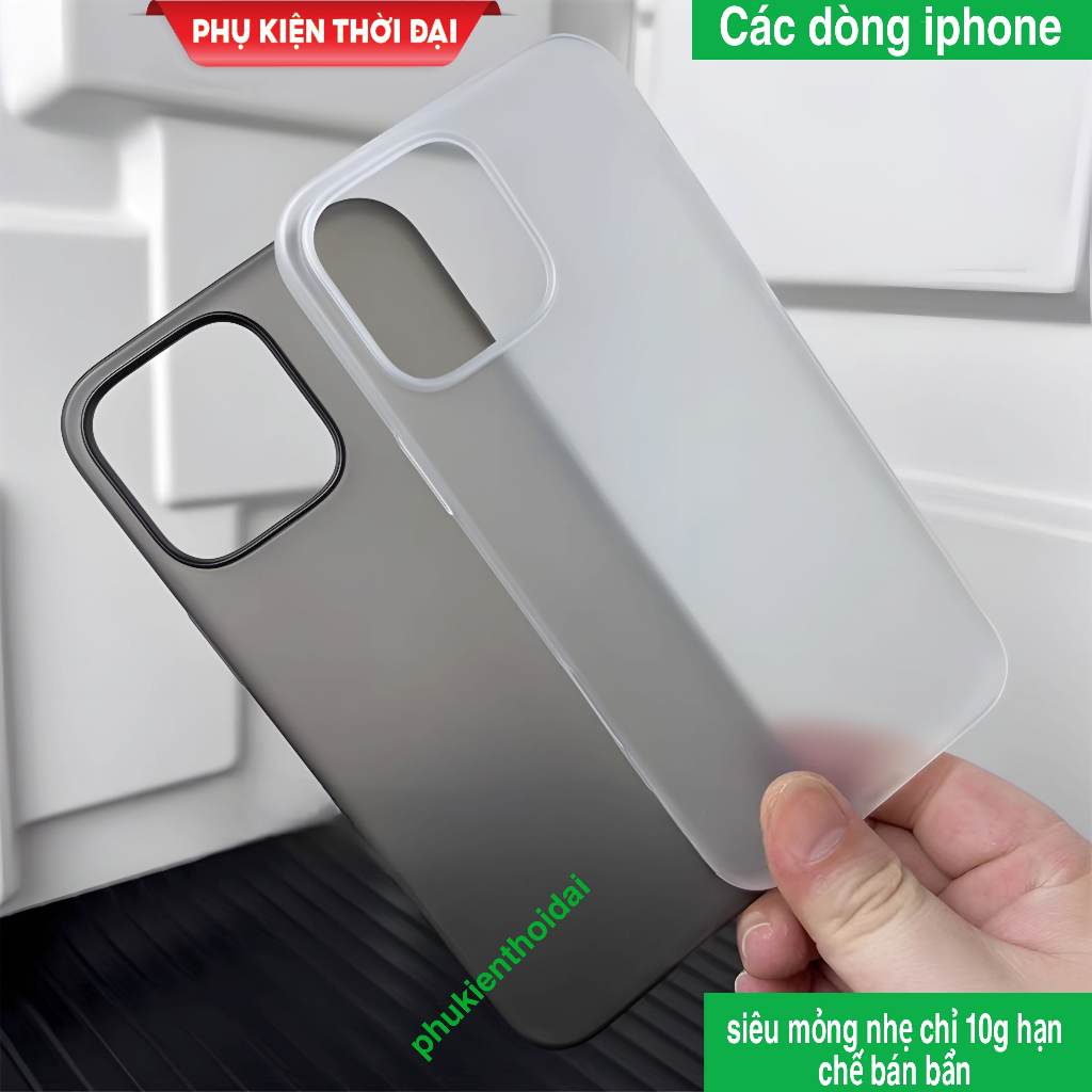 เคสพลาสติก PP บางและเบาเป็นพิเศษสําหรับ Iphone 16 Pro Max / 15 Pro Max / 14 Pro Max / 13 Pro Max เพื