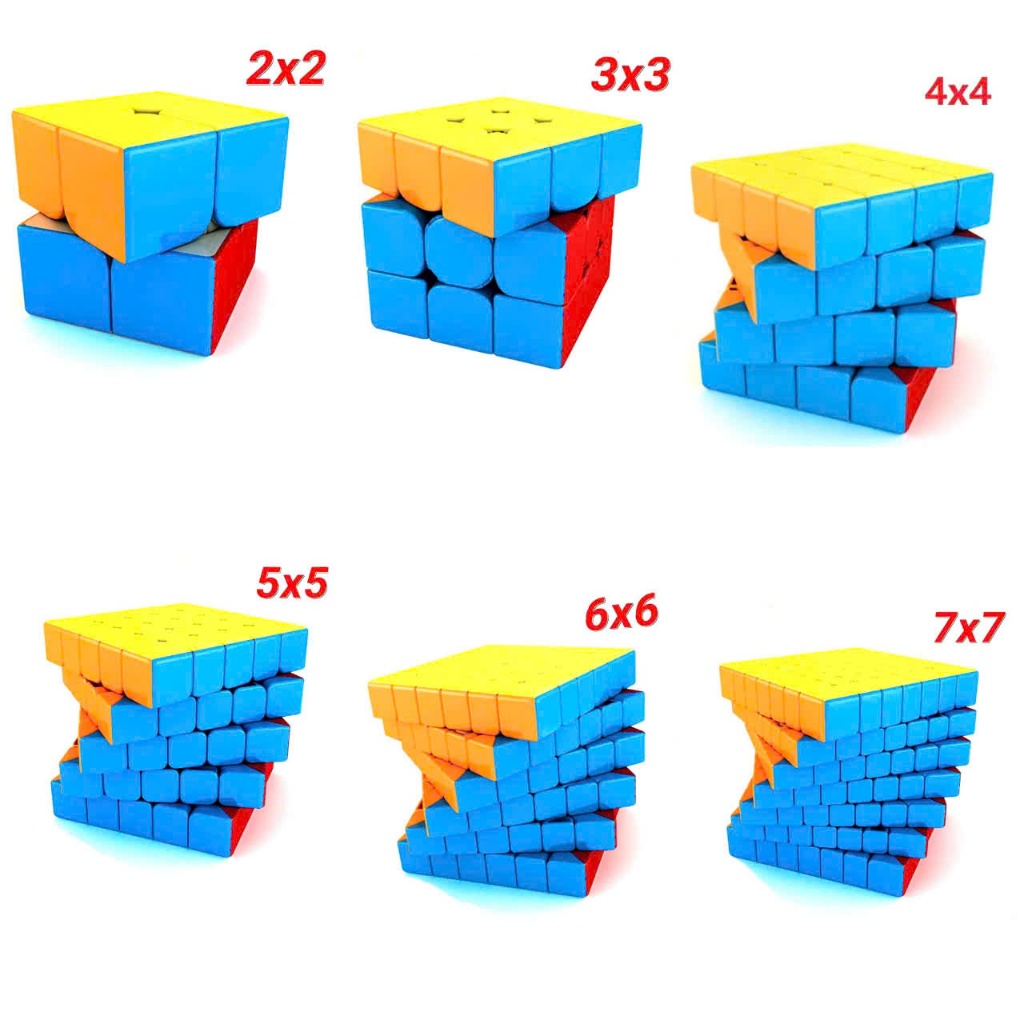 Rubik Deformation 2x2 3x3 4x4 5x5 6x6 7x7 – Twisted Cube หมุนได้อย่างราบรื่นไม่มีมุม Jamming