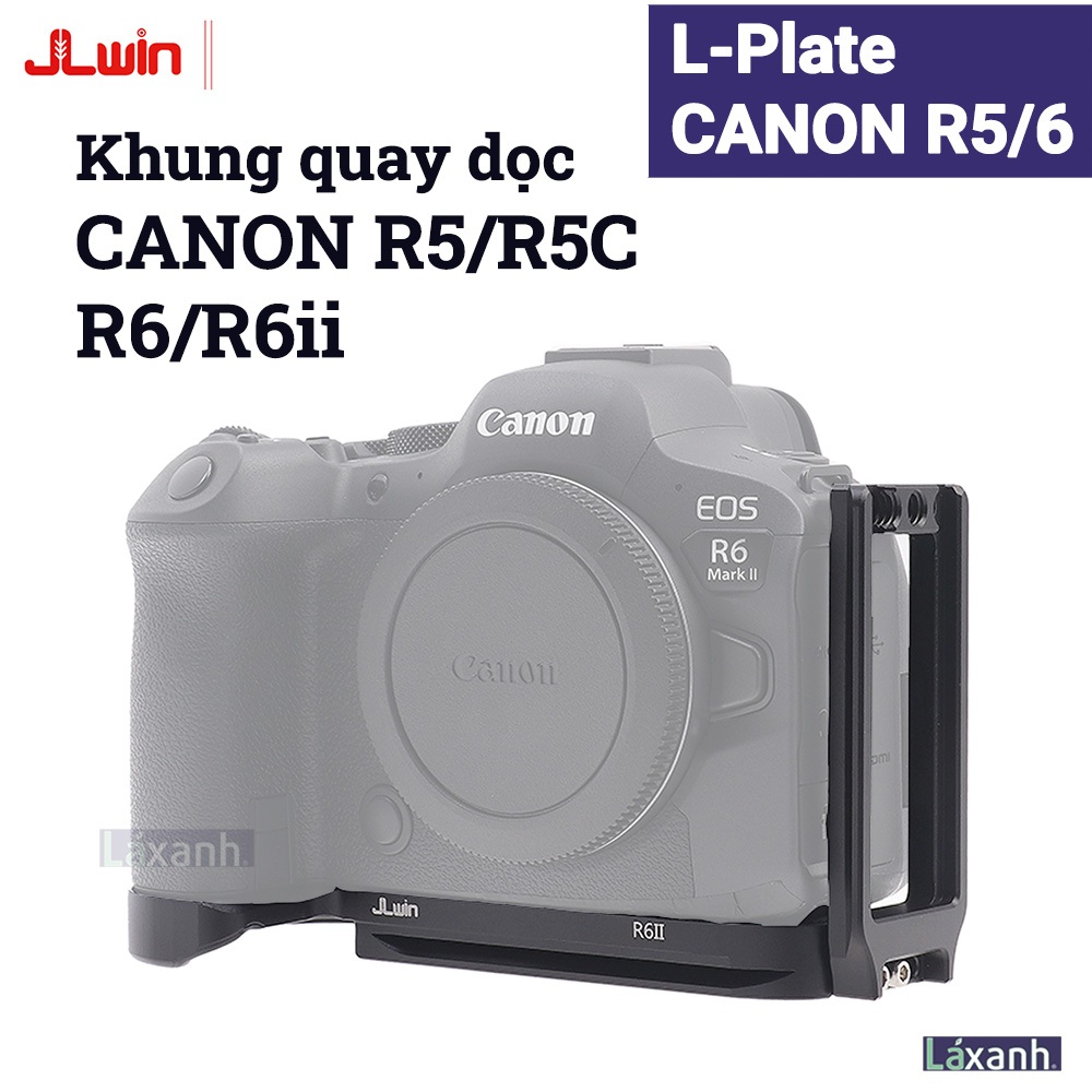 Canon R5 R6 R5C R6ii เครื่องหมาย 2 JLWin | L-plate Canon r6 r62 r5 กรอบหมุนแนวตั้งที่วางฐานเหล็กโครง