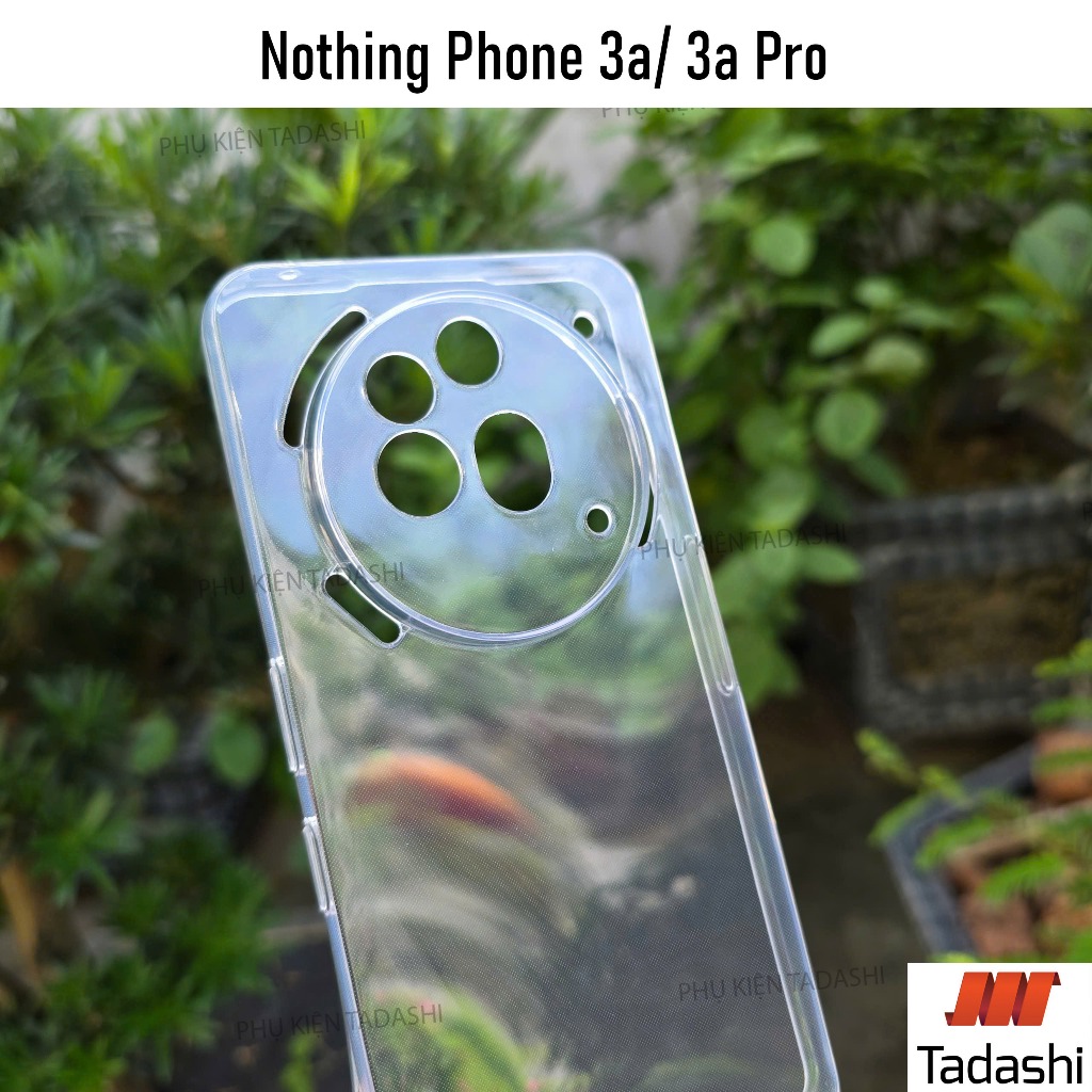 Nothing Phone 3a Pro/ Nothing Phone 3a, Nothing Phone 2a/ 2a Plus เคสยืดหยุ่นโปร่งใสพร้อมขอบป้องกันก