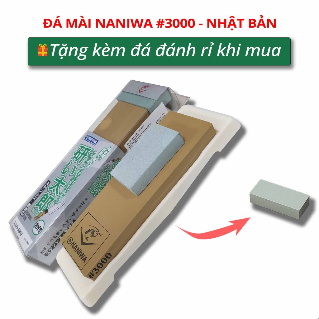 [ของแท้] NANIWAxTOISHI JAPAN หินลับมีดความเรียบสูง 3000 NKP-3000C