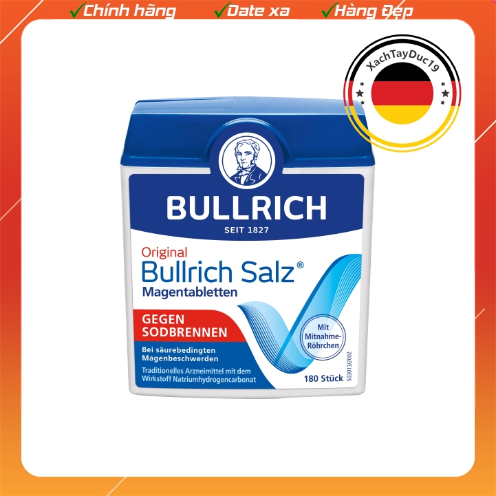 Bullrich Salz - ยาลดการกรดไหลย้อนเยอรมันเพื่อลดการเผาไหม้หัวใจและการเผาไหม้หัวใจ