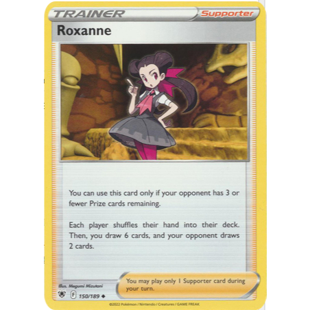 [การ์ดโปเกมอน TCG] Roxanne - 150/189 - Uncommon