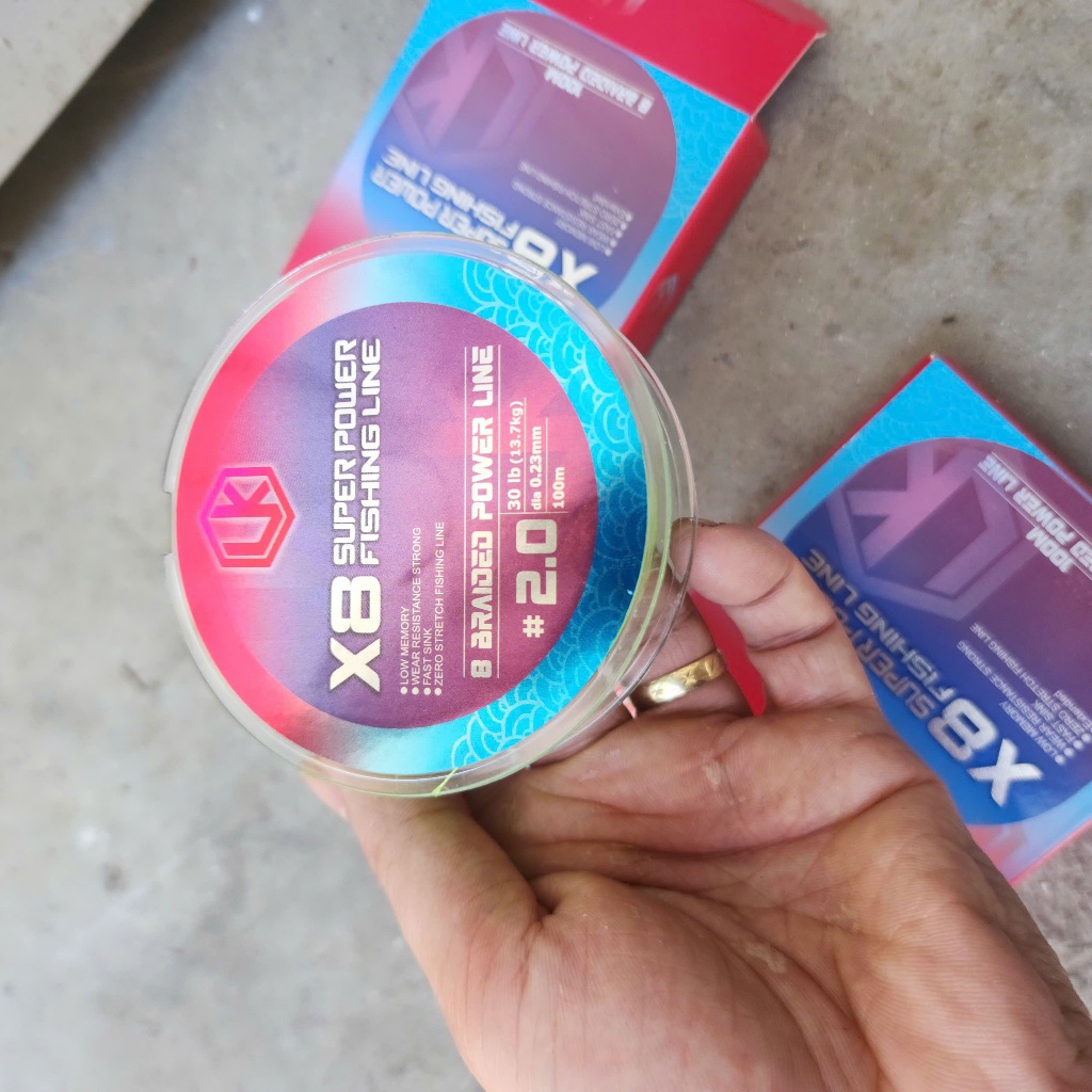 เชือกร่มชูชีพตกปลา LURE LK HOA FISHING LINE - 100M LONG PE x8 Lk ของแท้