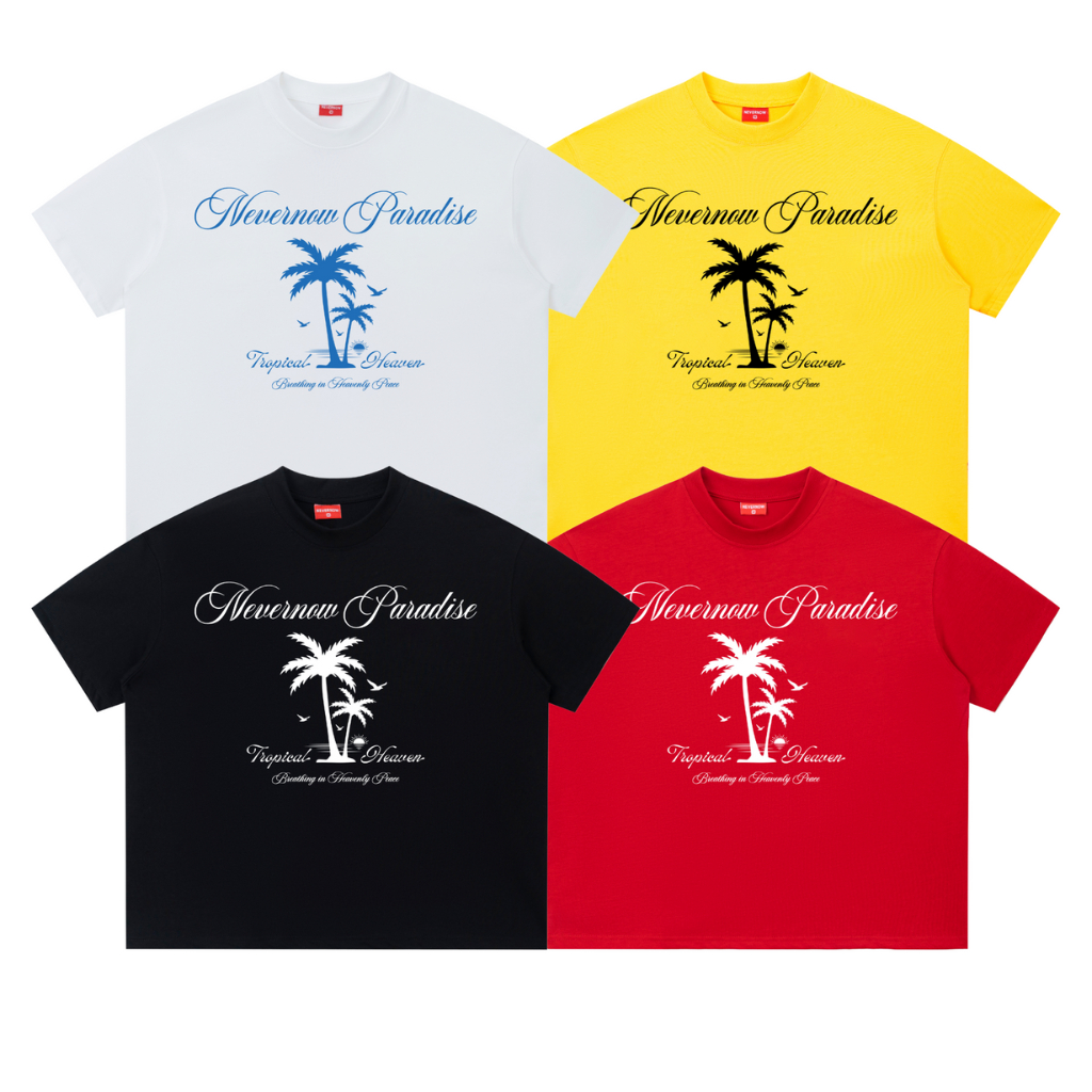 BOXY Nevernow Local Brand Coconut Tree Boxy Tee Cotton Unisex - TN10