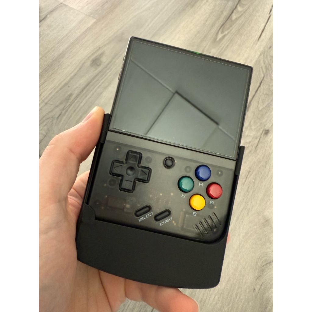 เคส Grip + เคส Miyoo Mini, Miyoo Mini+ (Plus) - ฟิล์มกันรอยหน้าจอ 2 in 1