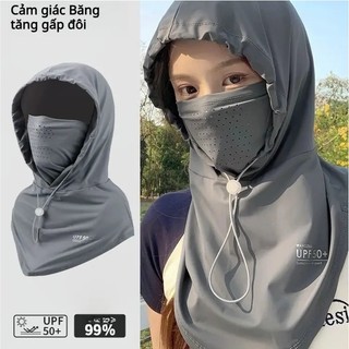 Mũ Trùm Đầu đa năng Nam Nữ - Nón Che Nắng Có Dây Rút Với lưới thoáng khí cả nam lẫn nữ