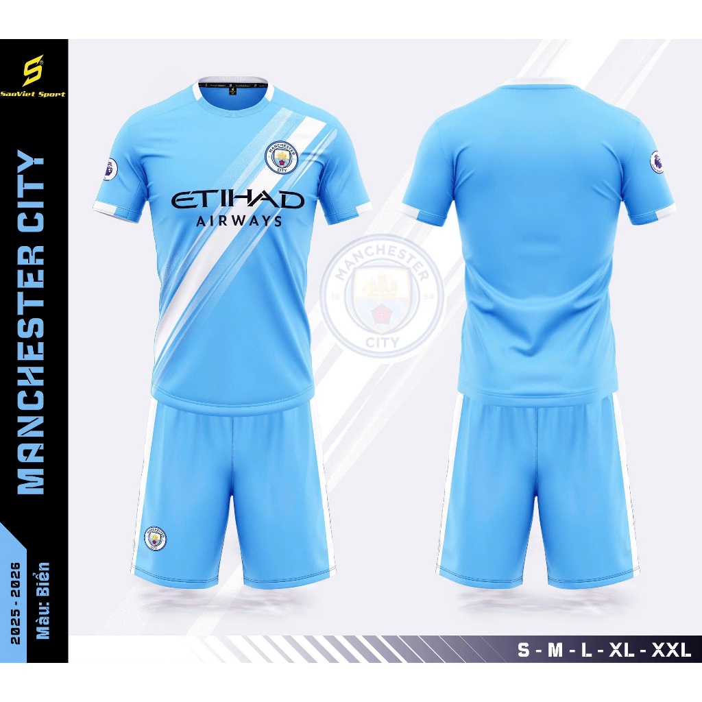 ชุดกีฬาฟุตบอลสําหรับทีม Mancity Sea 2025-2026 - Saoviet Sport