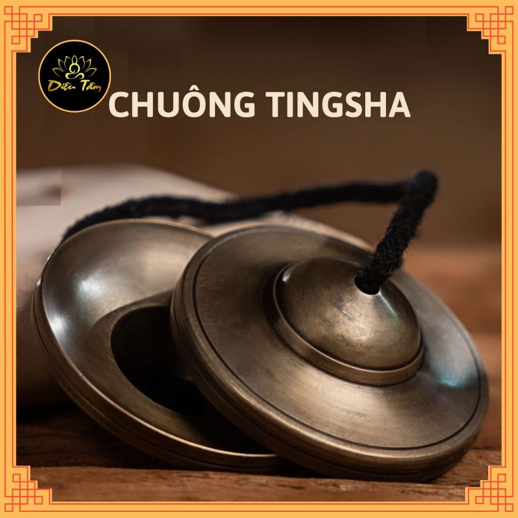 ทิเบตสมาธิ Bell Tingsha Cymsha Cymbals Handmade ทองแดง Gong Tantric โยคะ Bell Cheng Cymbal พร้อมฝาคร