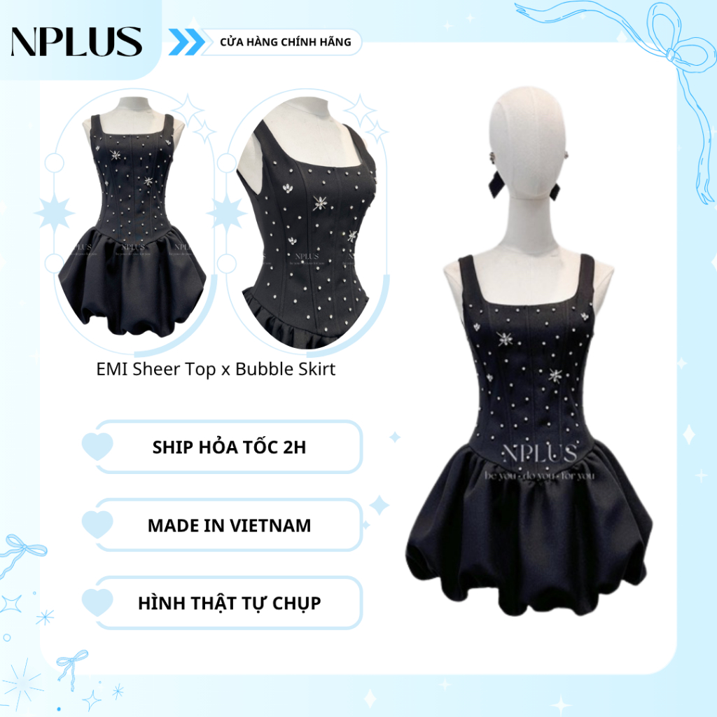 NPLUS STELLA DRESS WITH HAND-ATTACHED PUMPKIN SHAPE พร้อมกางเกงซับใน