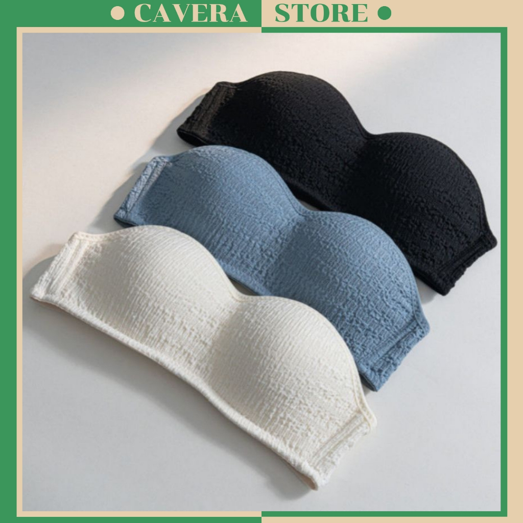 Combo บราไร้สาย 3 ชิ้น - Cavera A.630 บราฟองน้ํากันลื่นแบบบาง