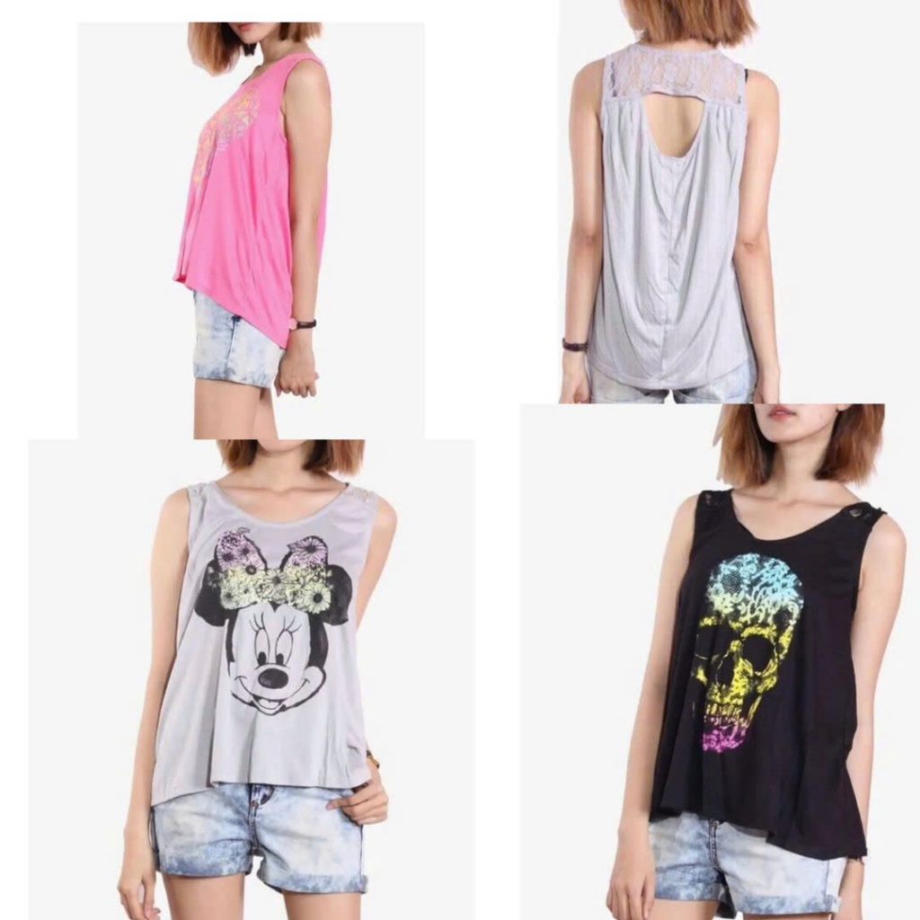 เสื้อกล้ามเด็กผู้หญิงลูกไม้สําหรับสาวอวบ ไซส์ S - XX L (5/6y - 16/18y) made in Vietnam