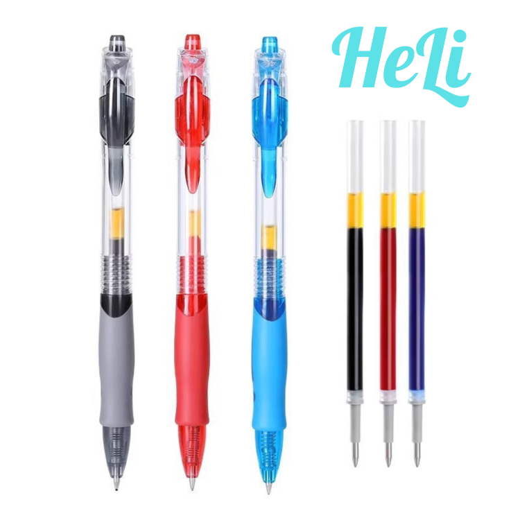 (PEN GP1008) COMBO 3/5 GEL PEN GP1008, ปากกาเจล, 0.5MM WATER INK PEN