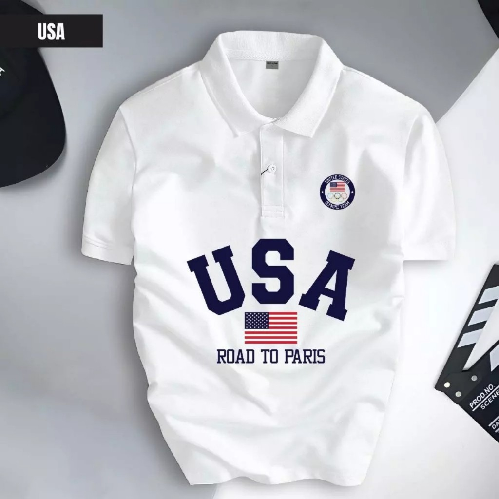 เสื้อ POLO USA จาก Unisex คอปกเปิด-ลง CVC Basic เท่ หรูหรา เรียบหรู มาตรฐานจาก