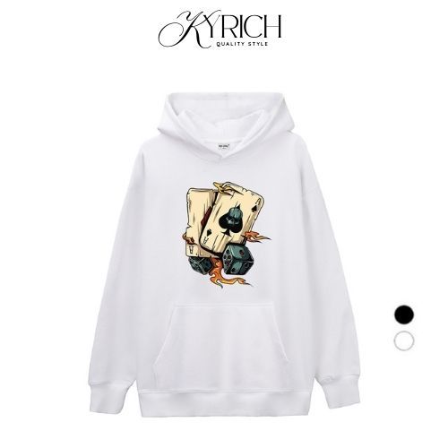 Kyrich Premium Hoodie Two Dice Card Pattern
