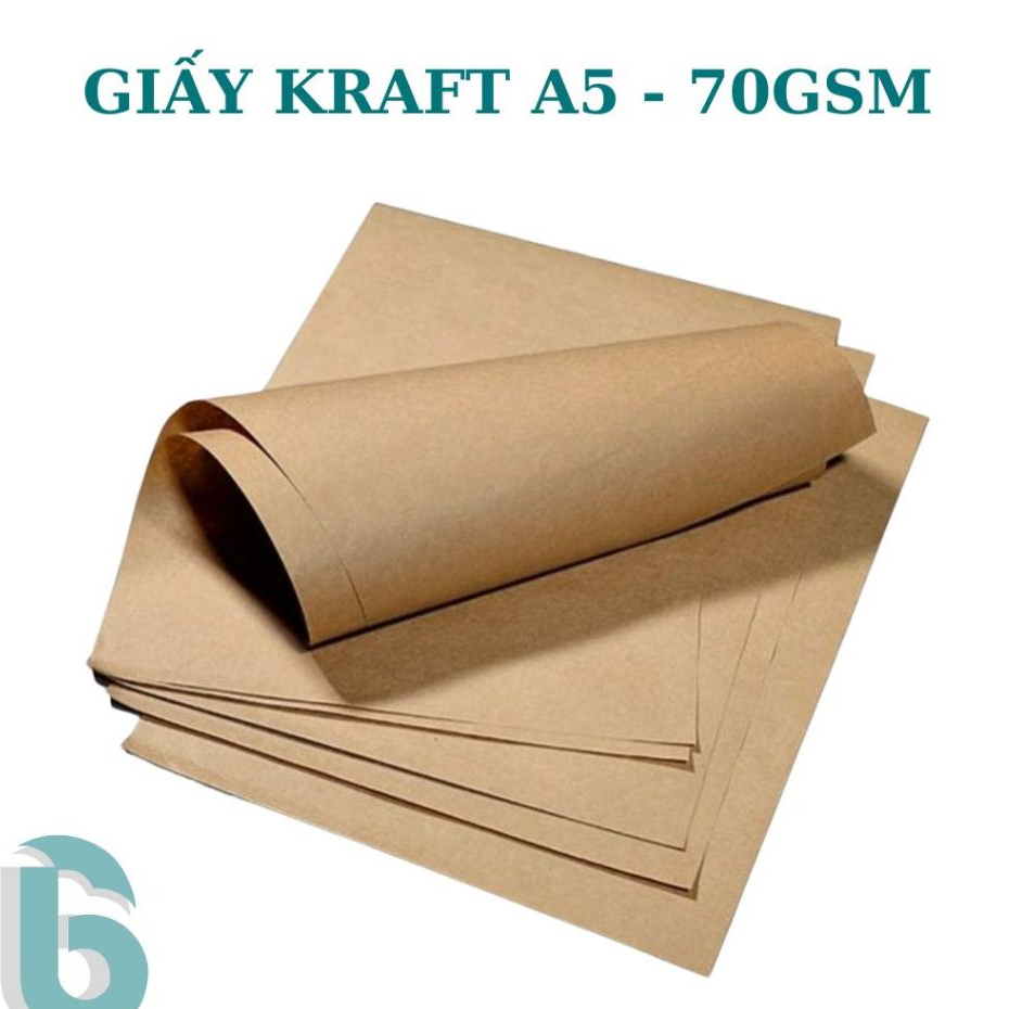 [กระดาษ KRAFT A5-70GMS] KRAFT PAPER A5 CEMENT PAPER KRAFT PAPER ขนาด 70GSM - MANY QUANTITY - BAOBOON