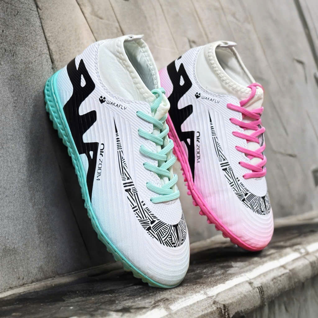 รองเท้าฟุตบอลเด็ก Waka Fly kid รองเท้าฟุตบอลกีฬาสนามหญ้าเทียมที่ทนทานและสวยงาม - 2EVSHOP