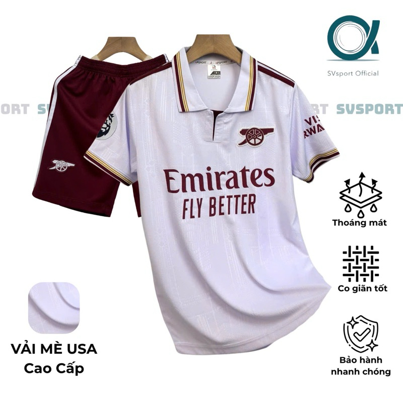 ชุดฟุตบอล ASENAL USA SESAME FABRIC พร้อมโลโก้ EMBROIDERED คุณภาพสูง ประเภท I Top Sport