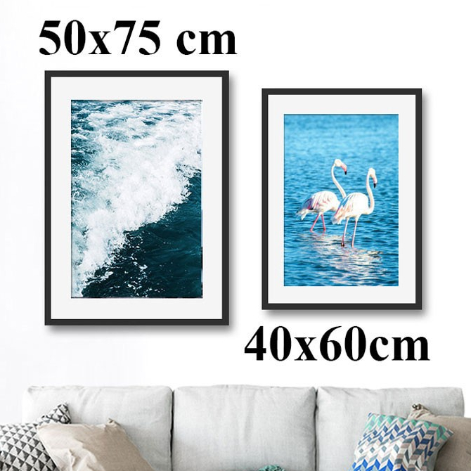 ขนาดใหญ่ PHOTO FRAME 40x50, 40x60, 50x75, 50x70, 60x90 พร้อมผิวไมก้า, แขวนผนังตกแต่งราคาถูก